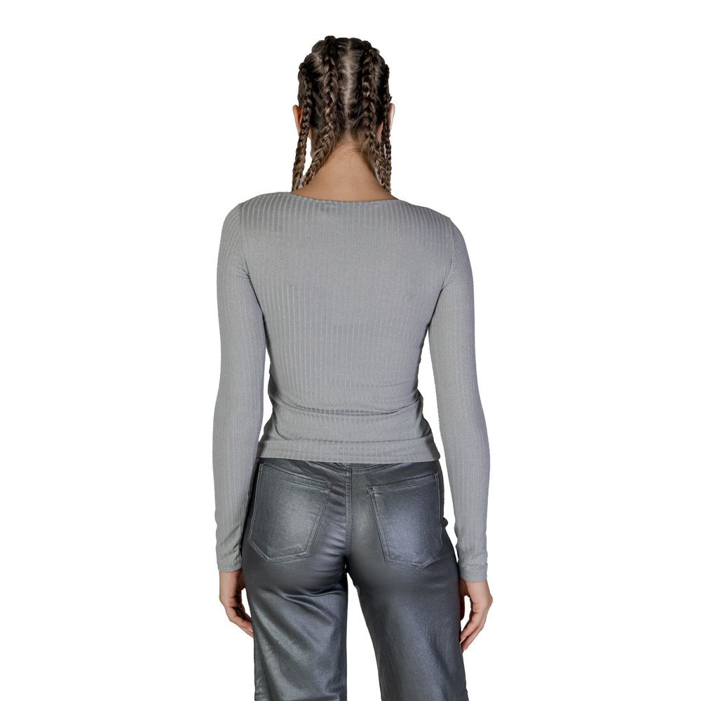 Vero Moda Silver Recycled Polyester Tops & T-Shirt Vero Moda Light Slate Gray