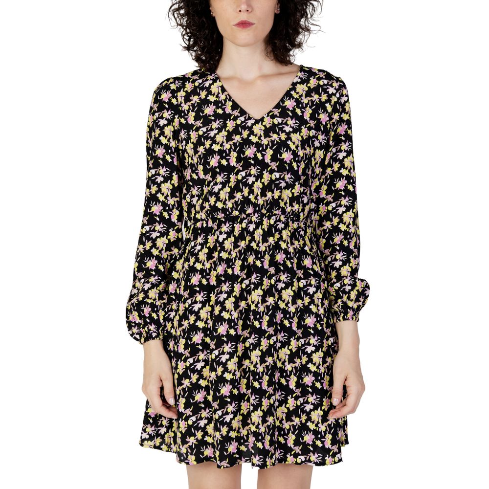 Jacqueline De Yong Black Viscose Dress Jacqueline De Yong Black