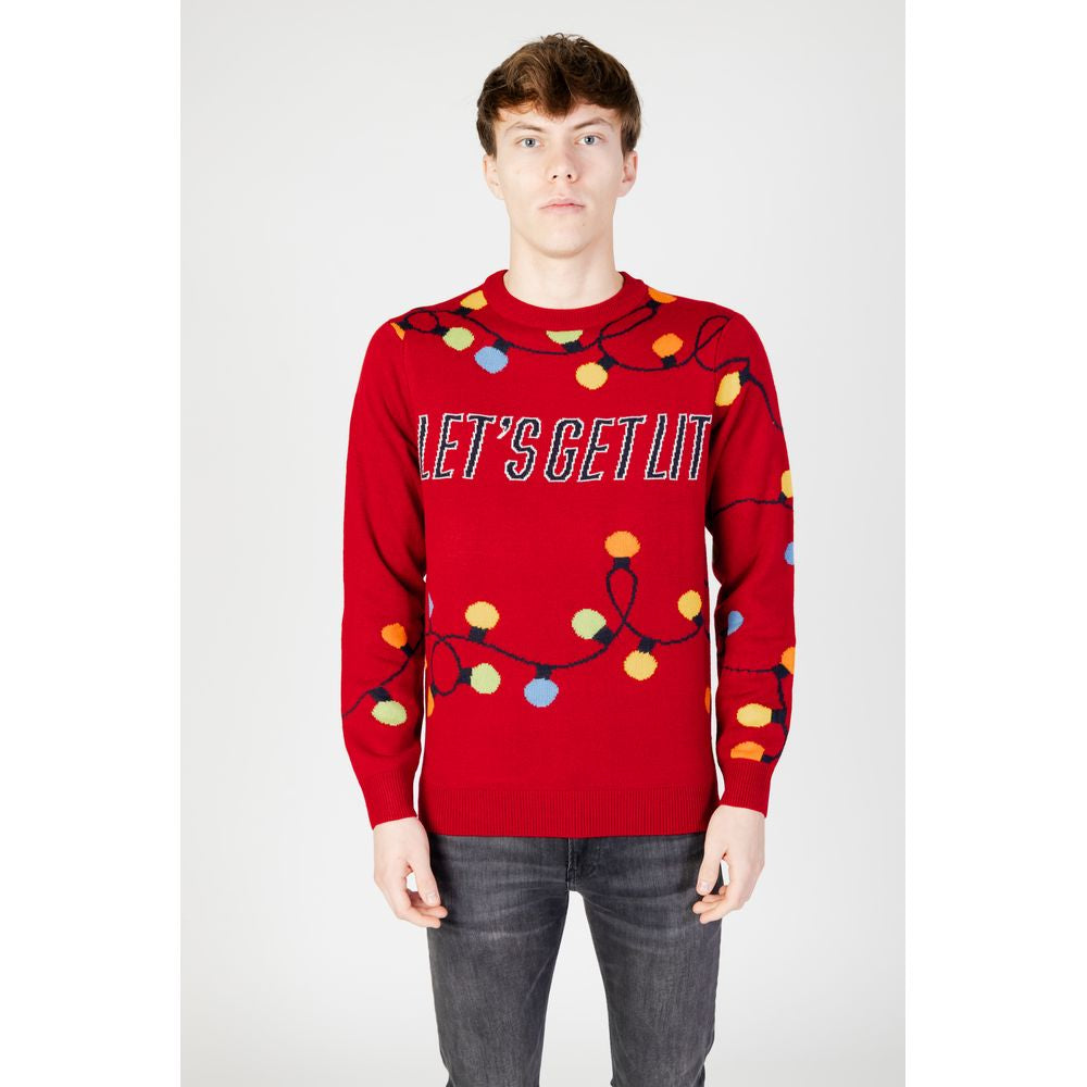 Only & Sons Red Acrylic Sweater Only & Sons Beige