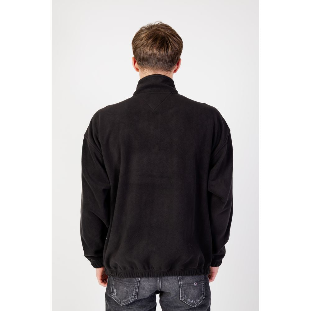 Tommy Hilfiger Jeans Black Recycled Polyester Sweater Tommy Hilfiger Jeans Lavender