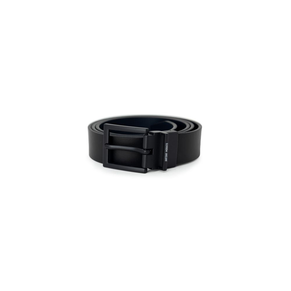 Antony Morato Black Leather Belt Antony Morato Dark Slate Gray
