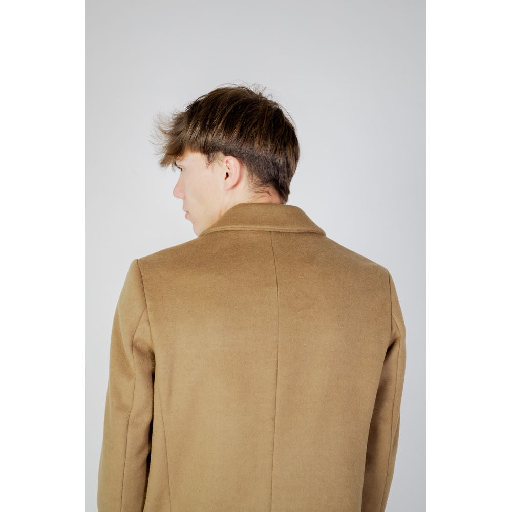 Antony Morato Beige Polyester Jacket Antony Morato Gray