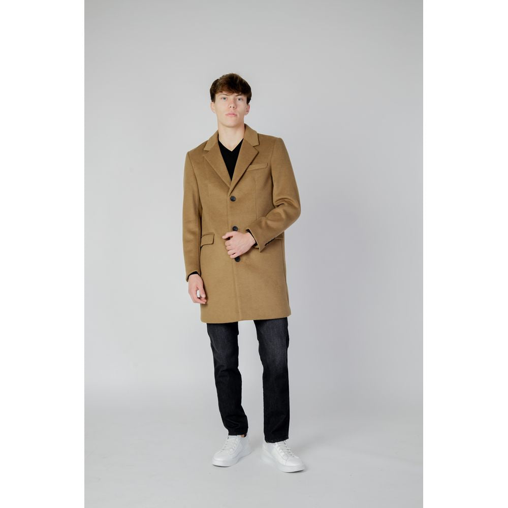 Antony Morato Beige Polyester Jacket Antony Morato Gray