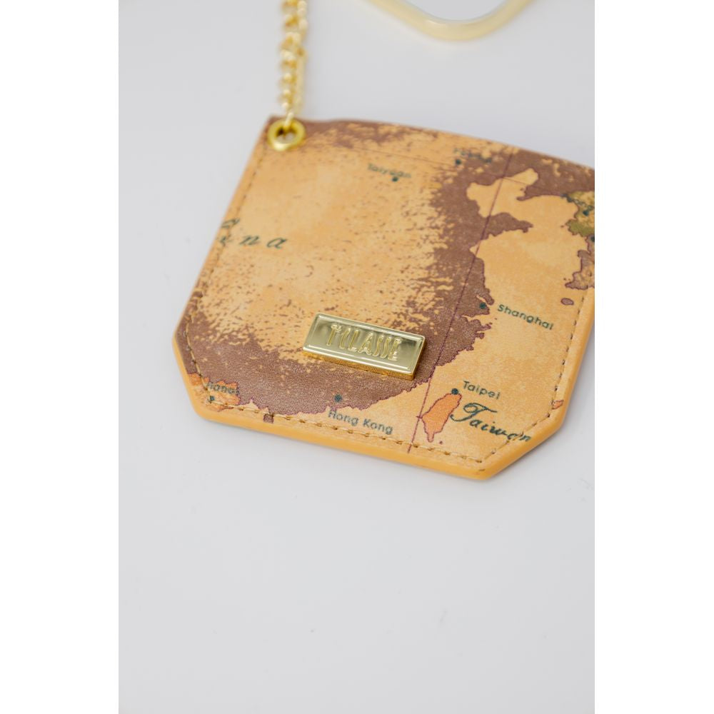 Alviero Martini Prima Classe Beige Copper Keychain Alviero Martini Prima Classe Light Gray