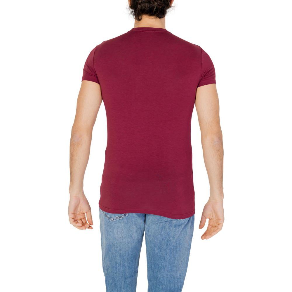Emporio Armani Underwear Bordeaux Cotton T-Shirt Emporio Armani Underwear Brown