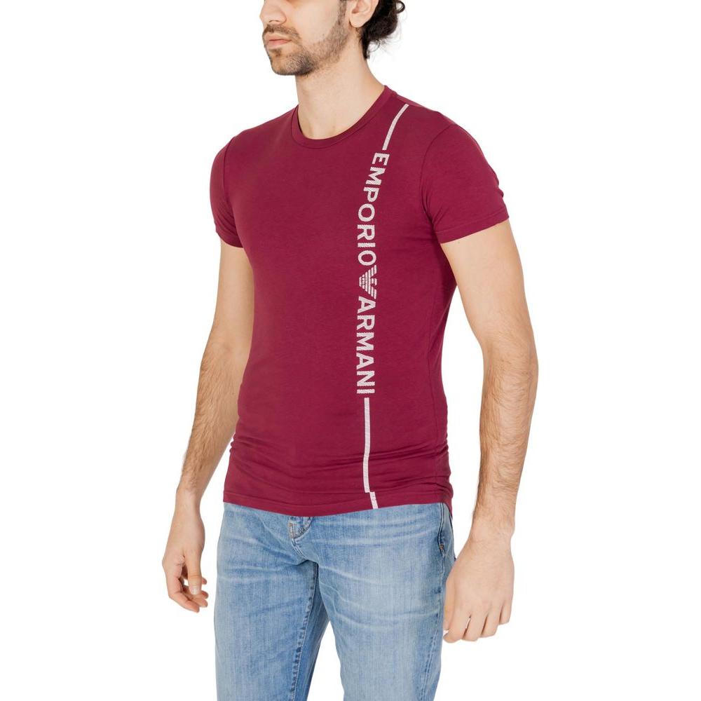 Emporio Armani Underwear Bordeaux Cotton T-Shirt Emporio Armani Underwear Brown