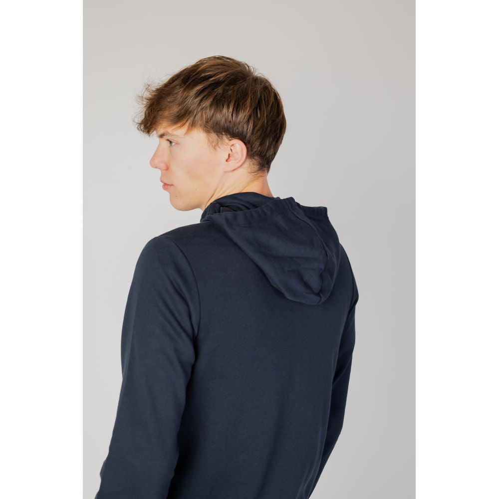Emporio Armani Underwear Blue Cotton Sweater Emporio Armani Underwear Gray