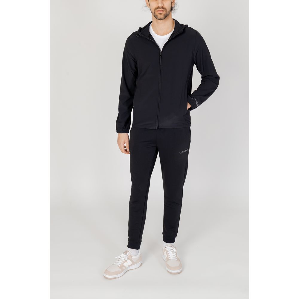 Calvin Klein Sport Black Polyester Jacket Calvin Klein Sport Light Gray