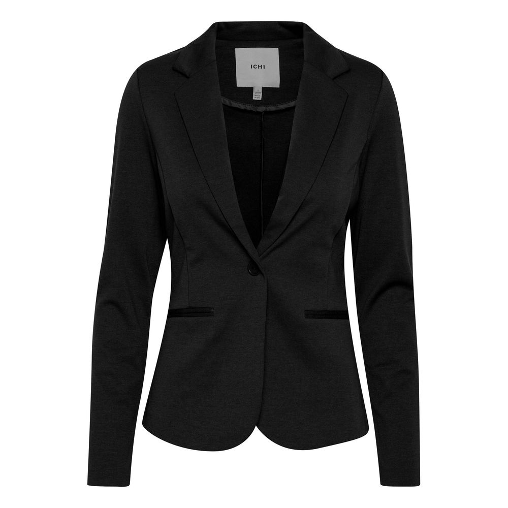 ICHI Black Polyester Suits & Blazer ICHI Black