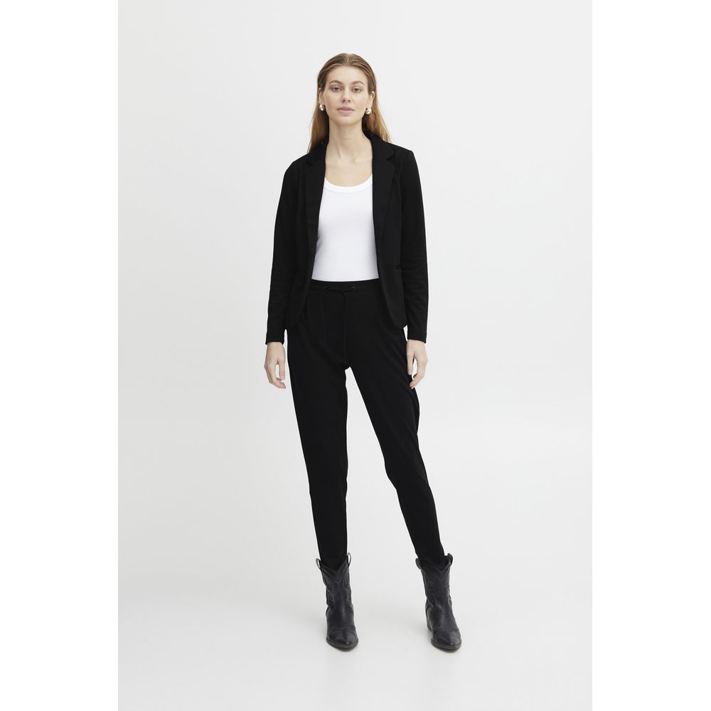 ICHI Black Polyester Suits & Blazer ICHI Lavender