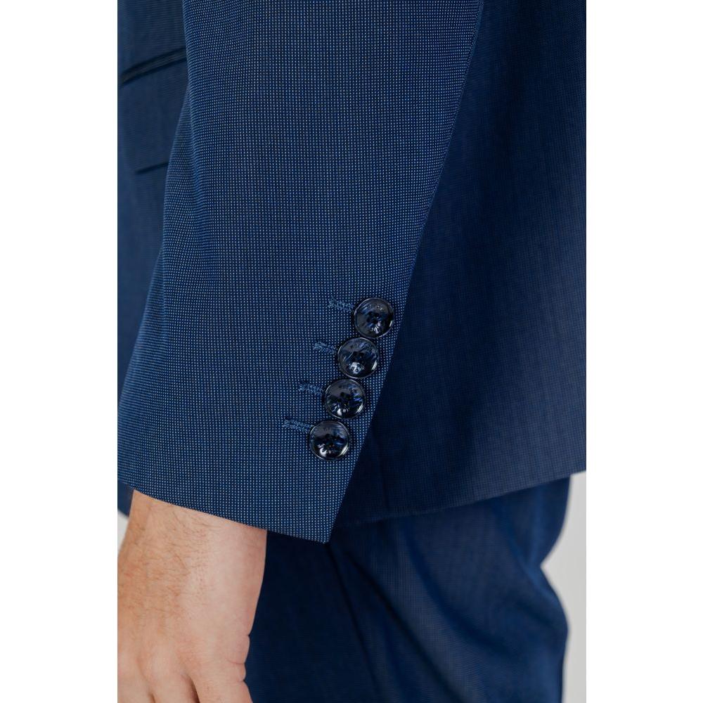 Antony Morato Blue Polyester Suit Antony Morato Midnight Blue