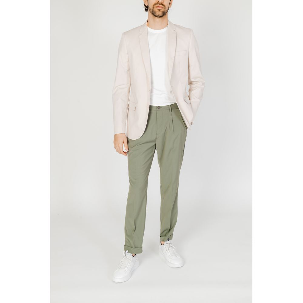 Antony Morato Cream Cotton Suit Antony Morato Light Gray