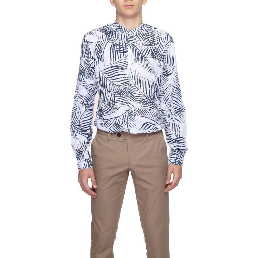 Antony Morato Blue Cotton Shirt Antony Morato Light Slate Gray