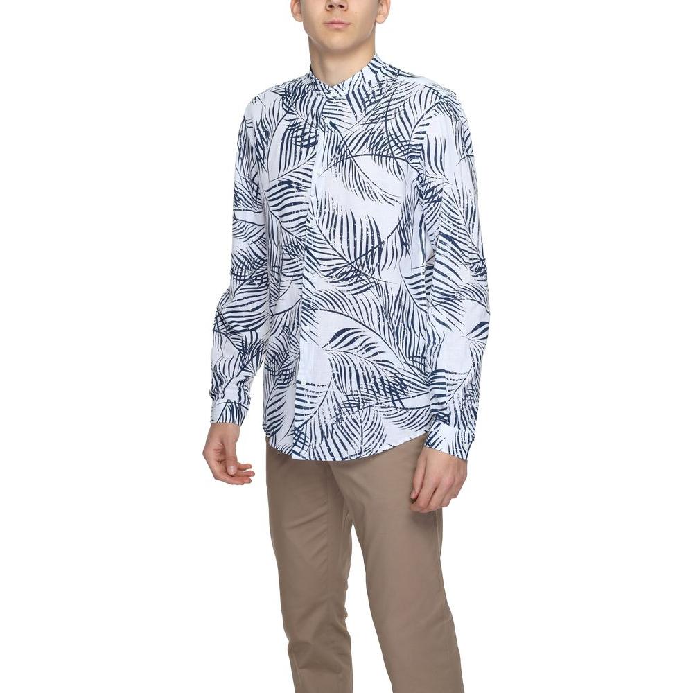 Antony Morato Blue Cotton Shirt Antony Morato Gray