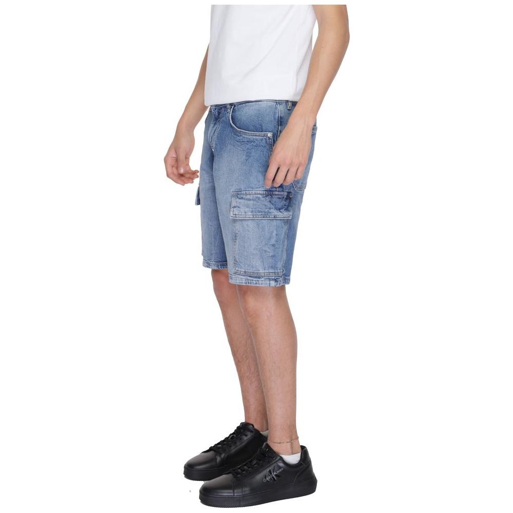 Antony Morato Blue Cotton Short Antony Morato Rosy Brown