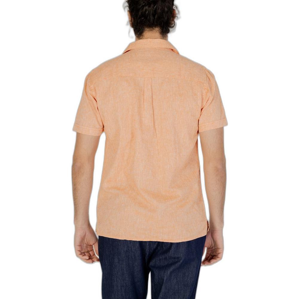 Hamaki-Ho Orange Linen Shirt Hamaki-Ho Tan