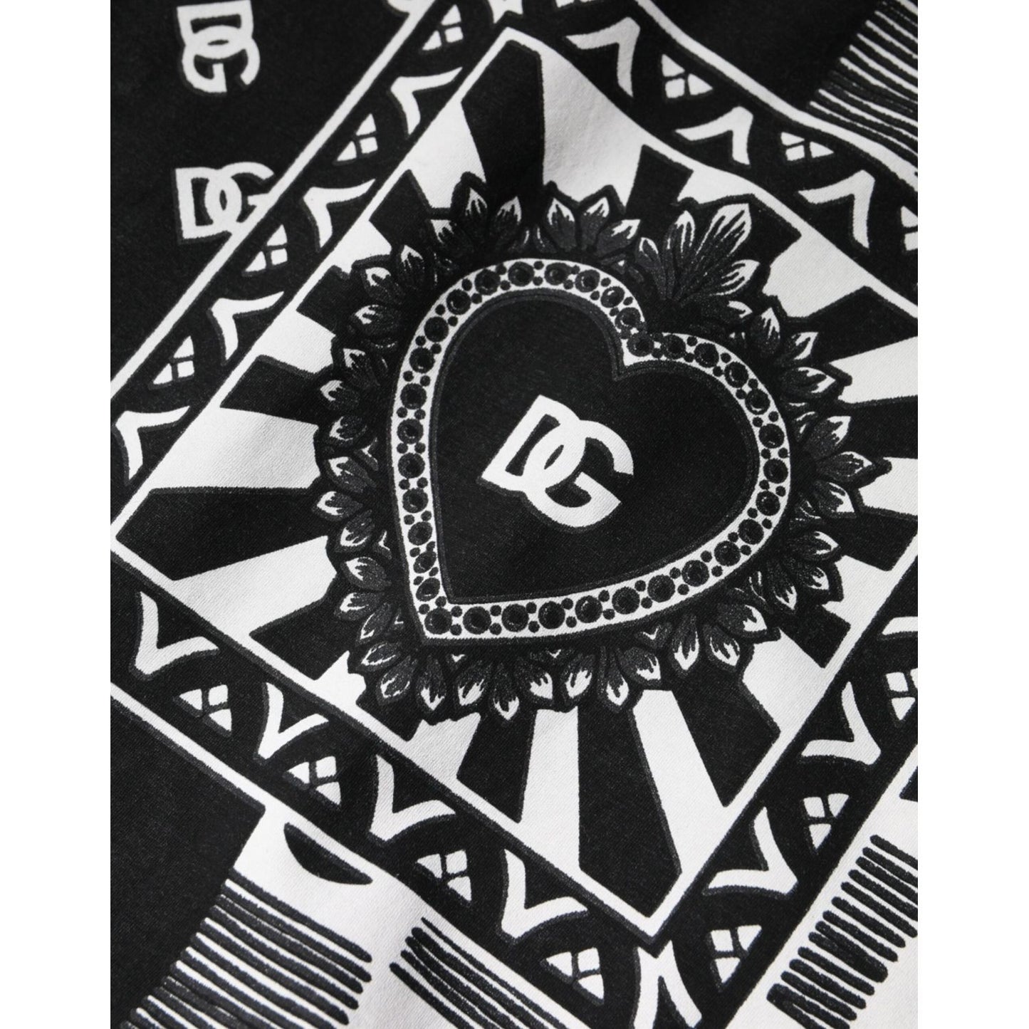 Dolce & Gabbana White Bandana Print Cotton Short Sleeves T-shirt Dolce & Gabbana Light Gray
