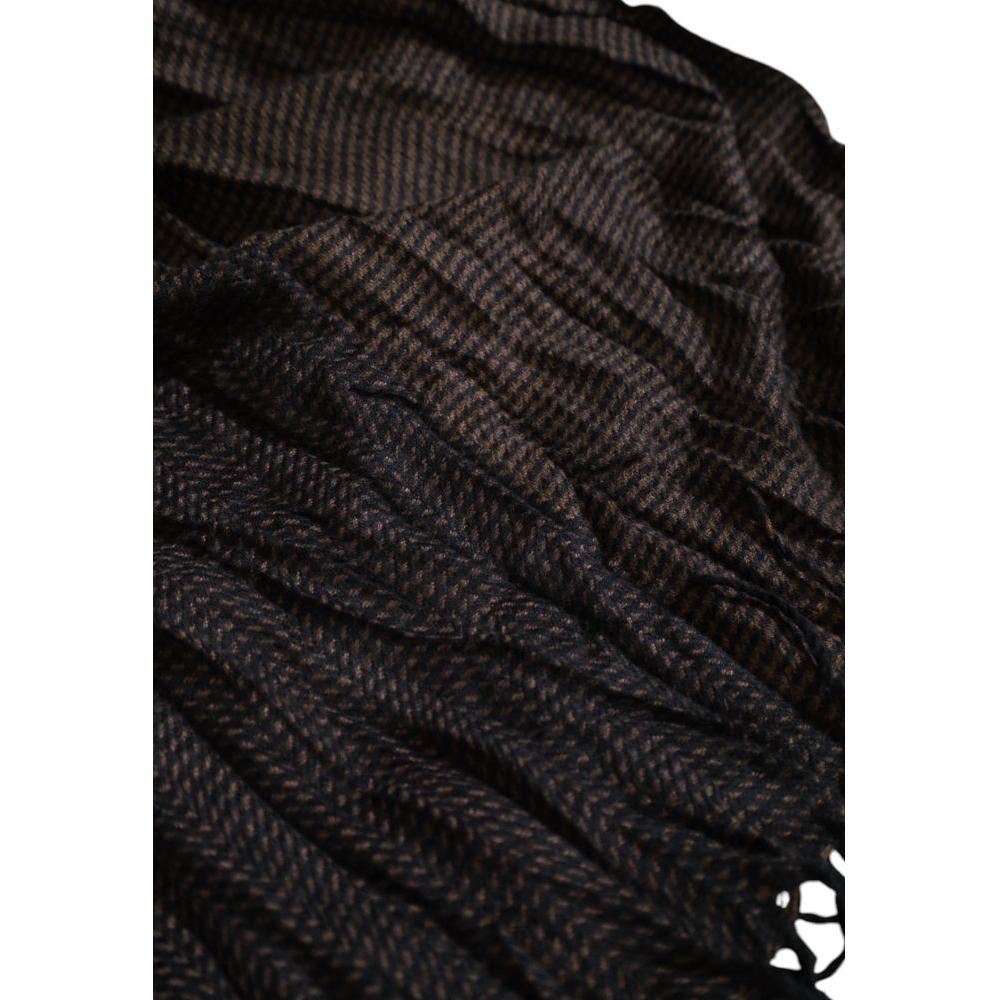Antony Morato Brown Polyester Scarf Antony Morato Black