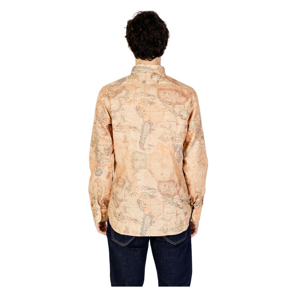 Alviero Martini Prima Classe Beige Polyester Shirt Alviero Martini Prima Classe Wheat