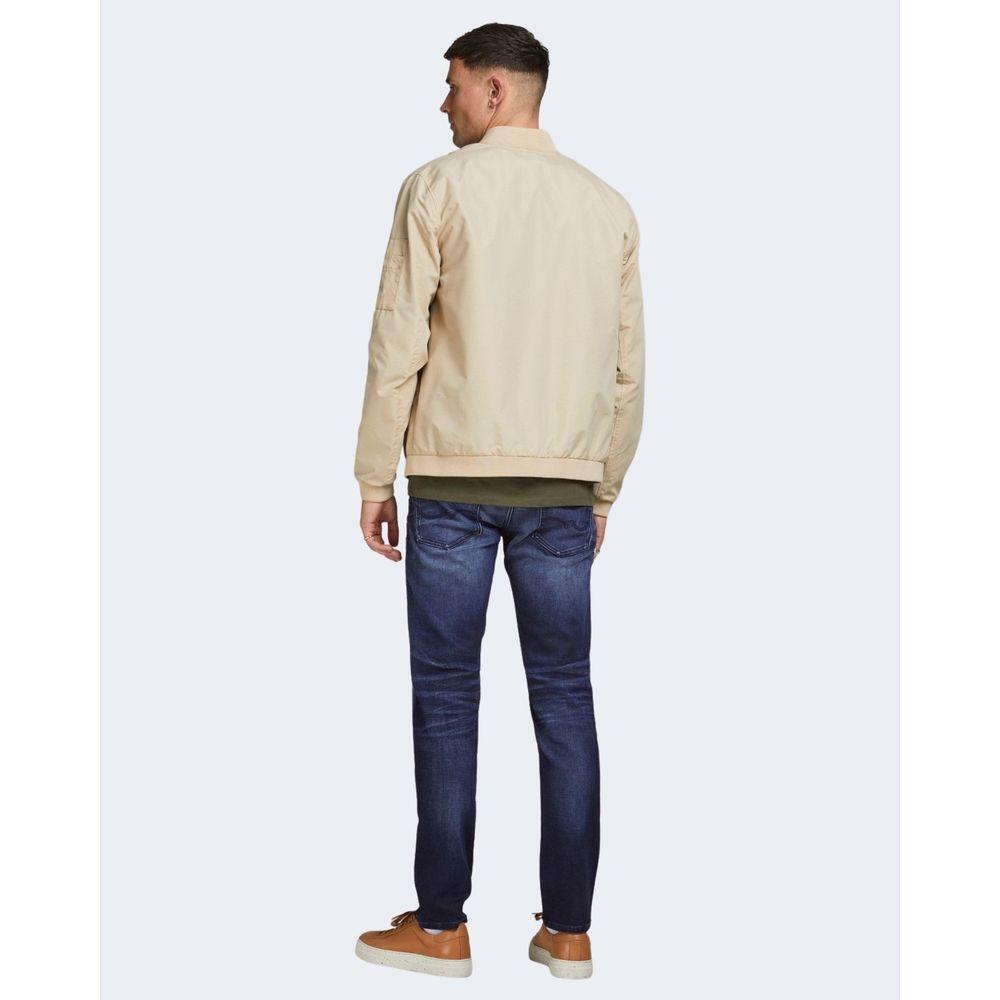 Jack Jones Blue Cotton Relaxed Fit Jean