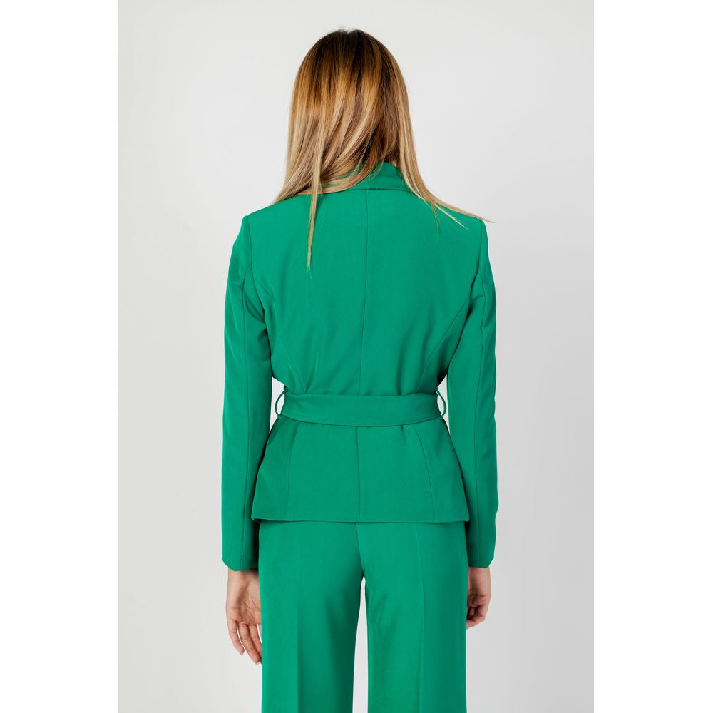 Sandro Ferrone Green Polyester Suits & Blazer Sandro Ferrone Light Gray