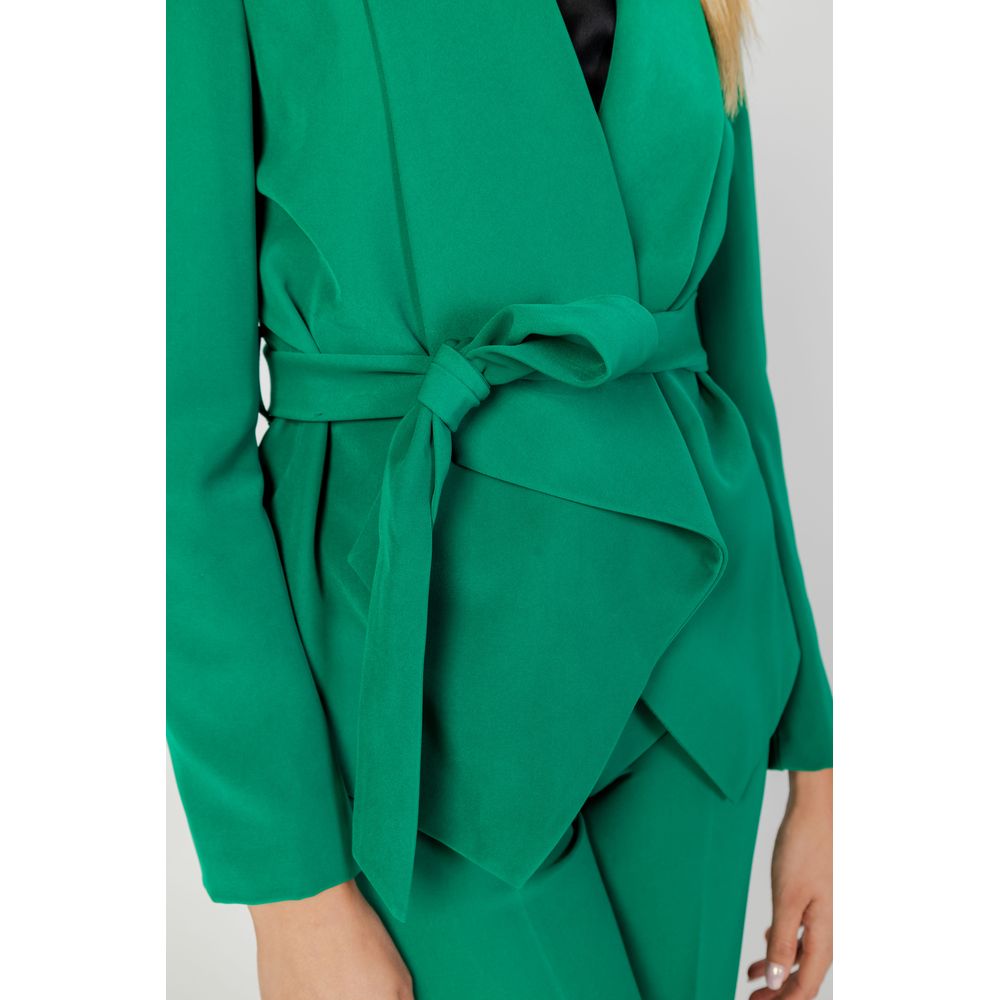 Sandro Ferrone Green Polyester Suits & Blazer Sandro Ferrone Dark Cyan