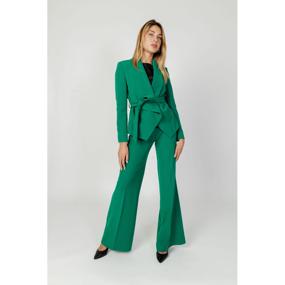 Sandro Ferrone Green Polyester Suits & Blazer Sandro Ferrone Light Gray