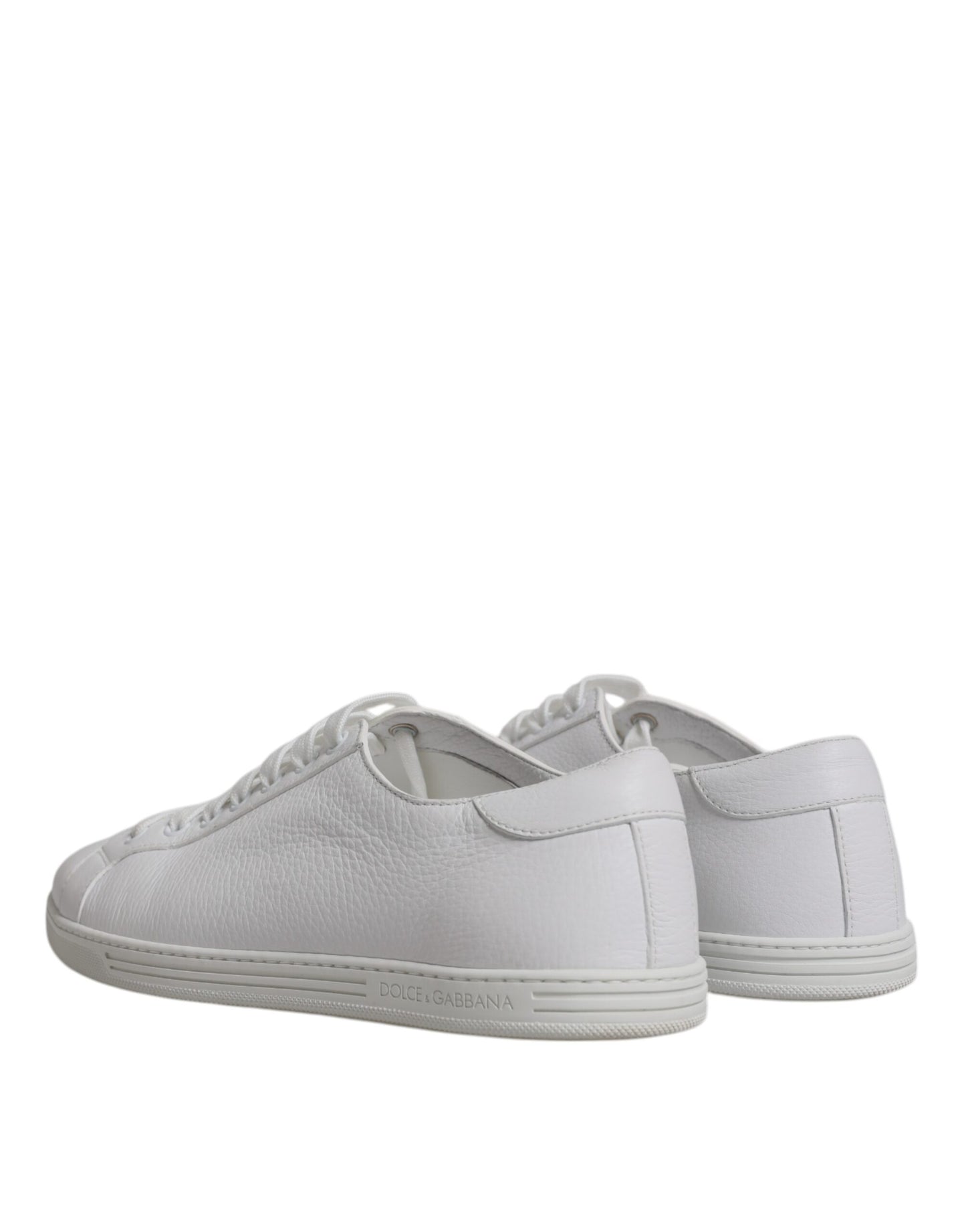 Dolce & Gabbana White Low Top Men Saint Tropez Sneakers Shoes Dolce & Gabbana Dark Gray