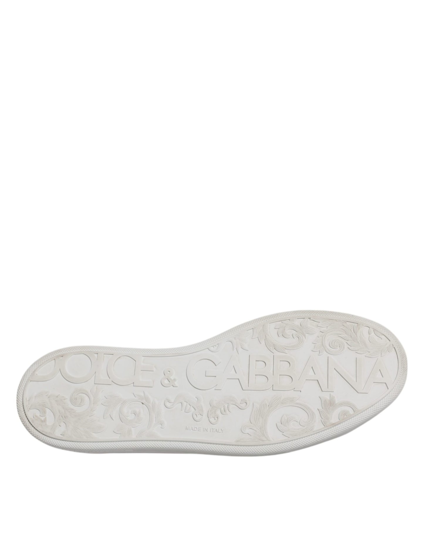 Dolce & Gabbana White Low Top Men Saint Tropez Sneakers Shoes Dolce & Gabbana Light Gray