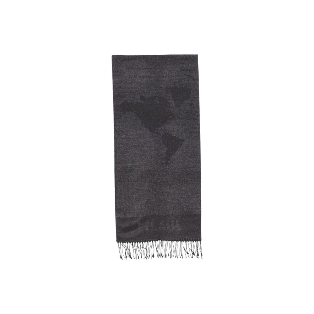 Alviero Martini Prima Classe Gray Viscose Scarf Alviero Martini Prima Classe Dark Slate Gray