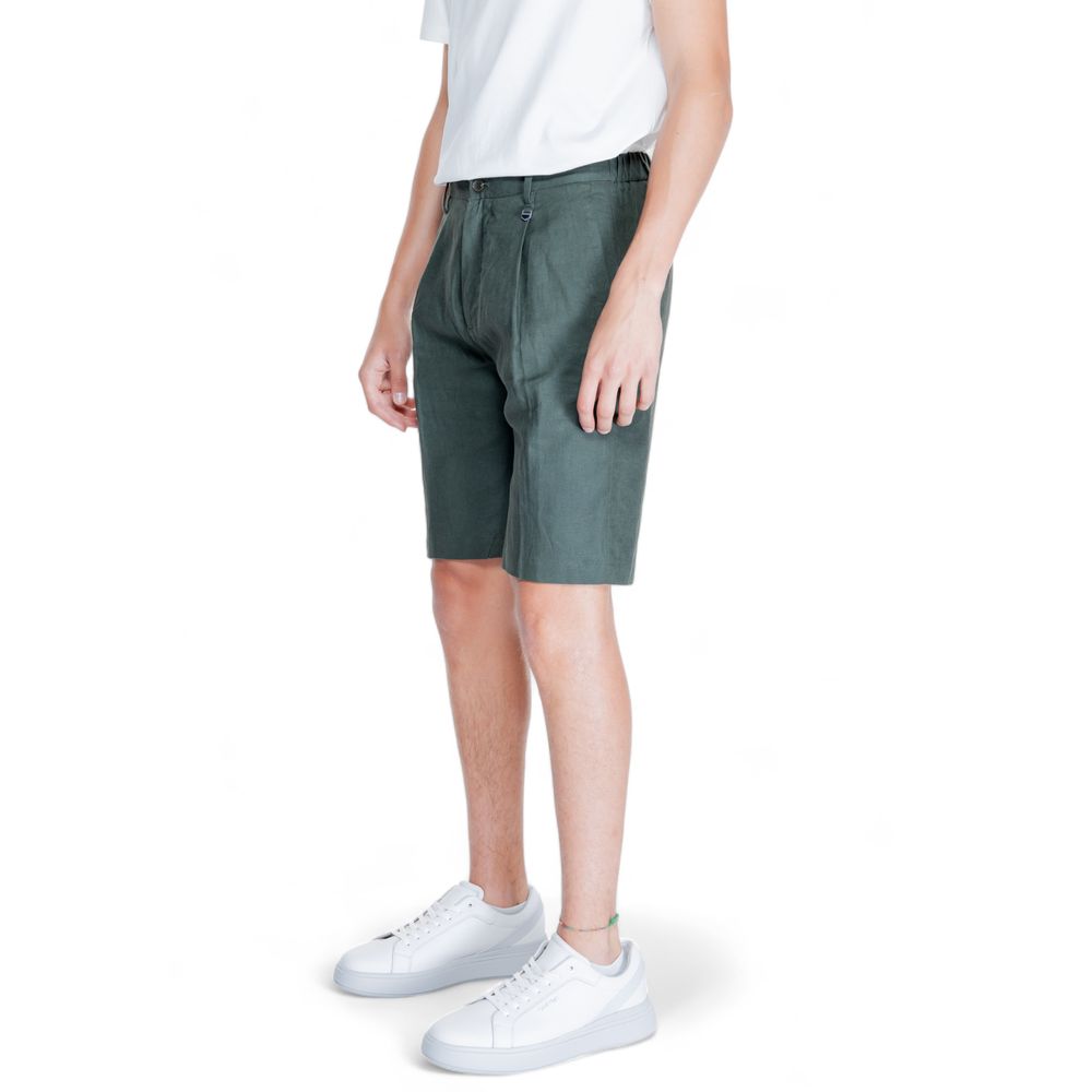 Antony Morato Green Linen Short Antony Morato Dark Slate Gray