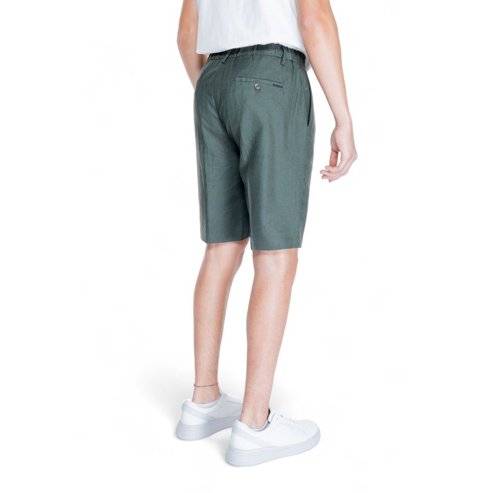 Antony Morato Green Linen Short Antony Morato Light Gray