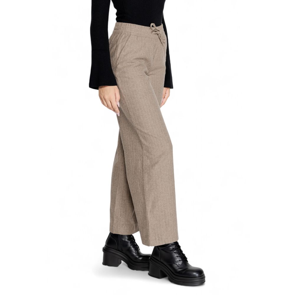 Jacqueline De Yong Brown Cotton Jeans & Pant Jacqueline De Yong Rosy Brown