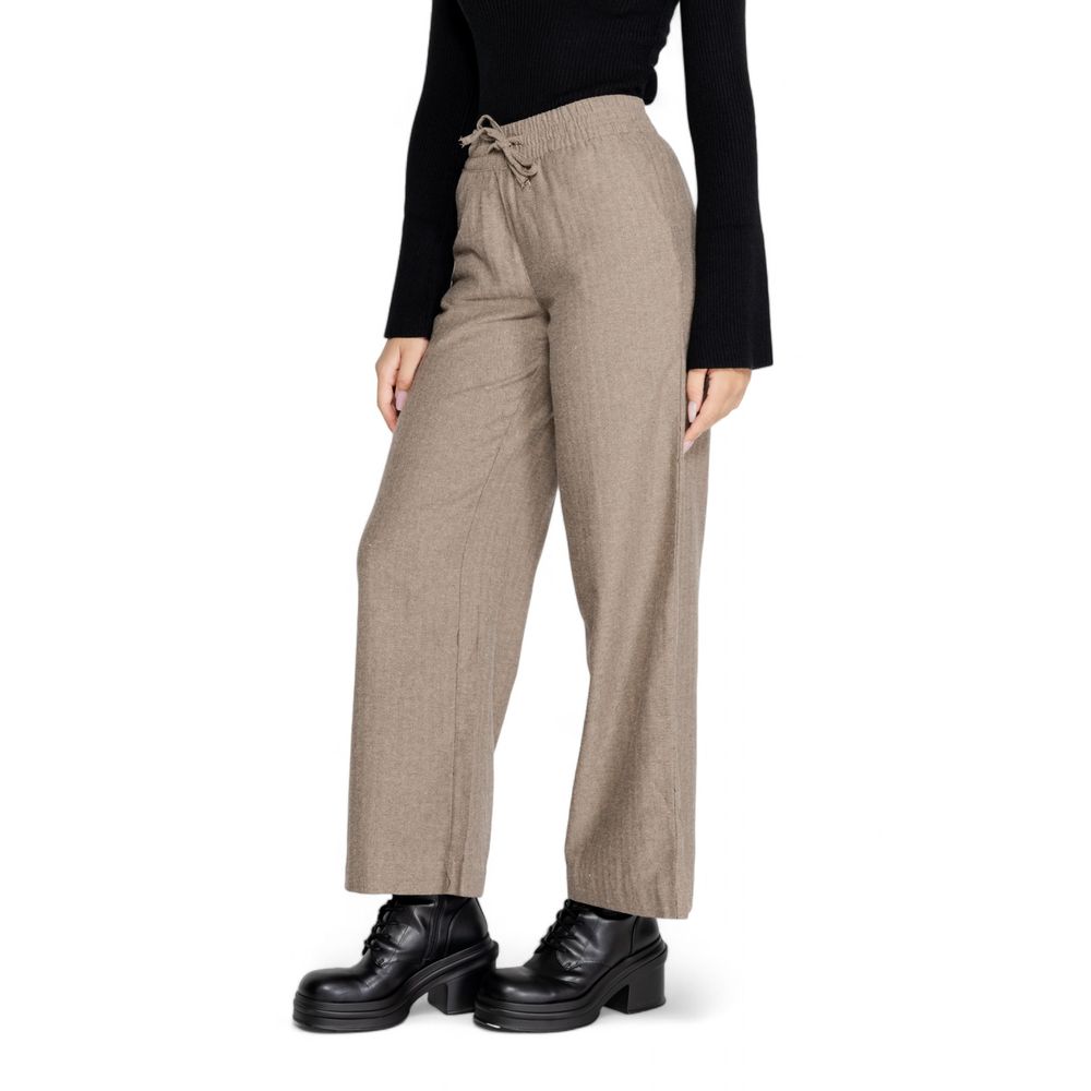 Jacqueline De Yong Brown Cotton Jeans & Pant Jacqueline De Yong Rosy Brown