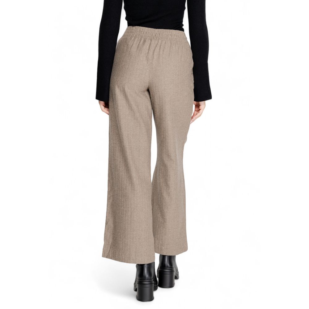 Jacqueline De Yong Brown Cotton Jeans & Pant Jacqueline De Yong Rosy Brown