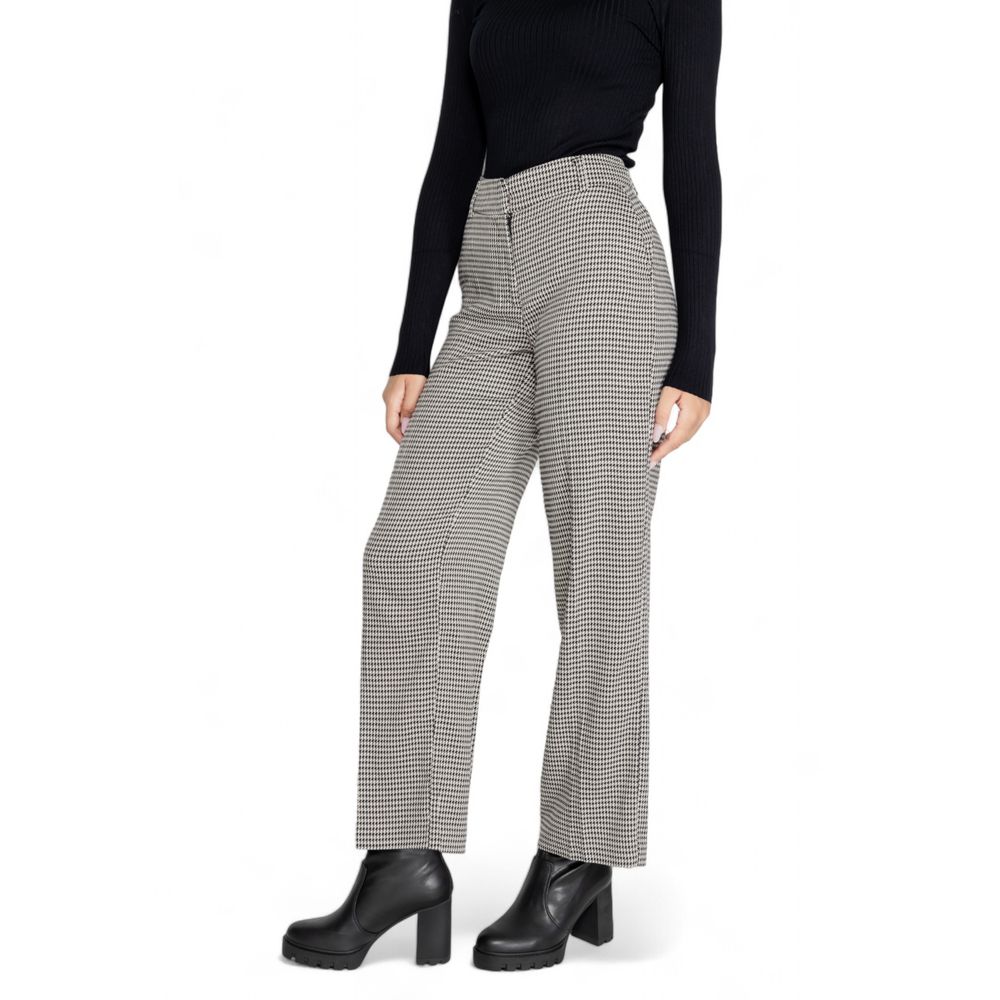 Only Black Polyester Jeans & Pant Only Dark Gray