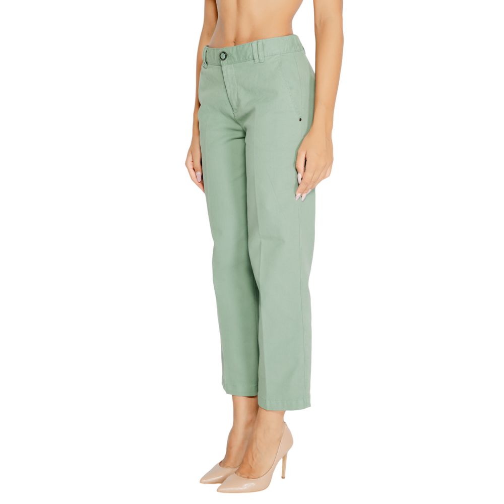 Street One Turquoise Cotton Jeans & Pant Street One Dark Gray
