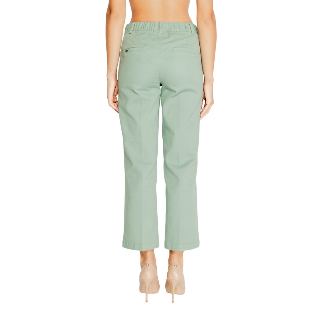 Street One Turquoise Cotton Jeans & Pant Street One Gray