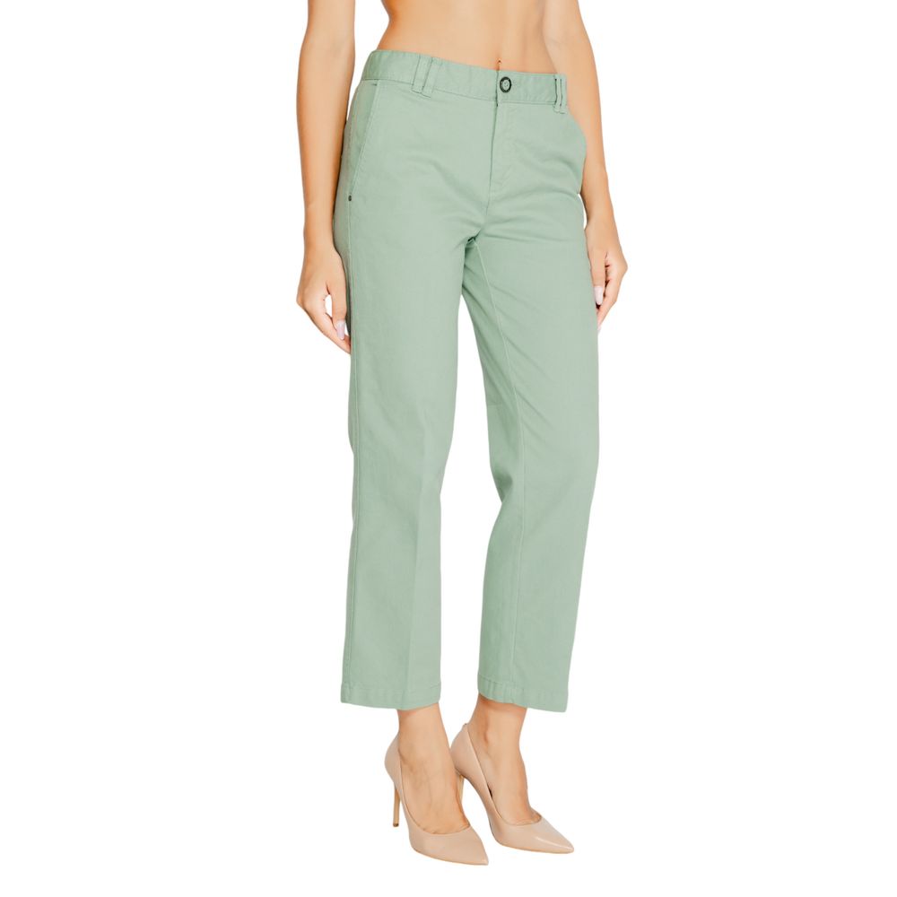 Street One Turquoise Cotton Jeans & Pant Street One Gray
