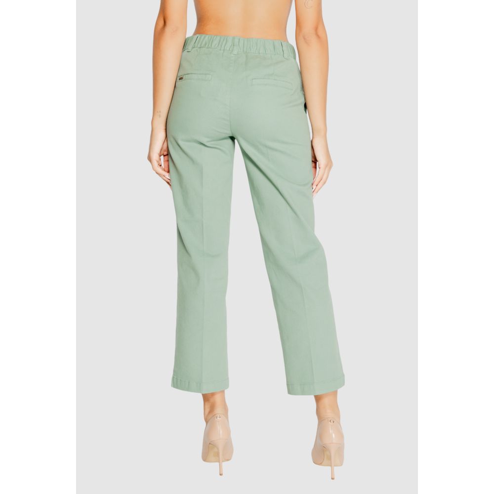 Street One Turquoise Cotton Jeans & Pant Street One Light Gray