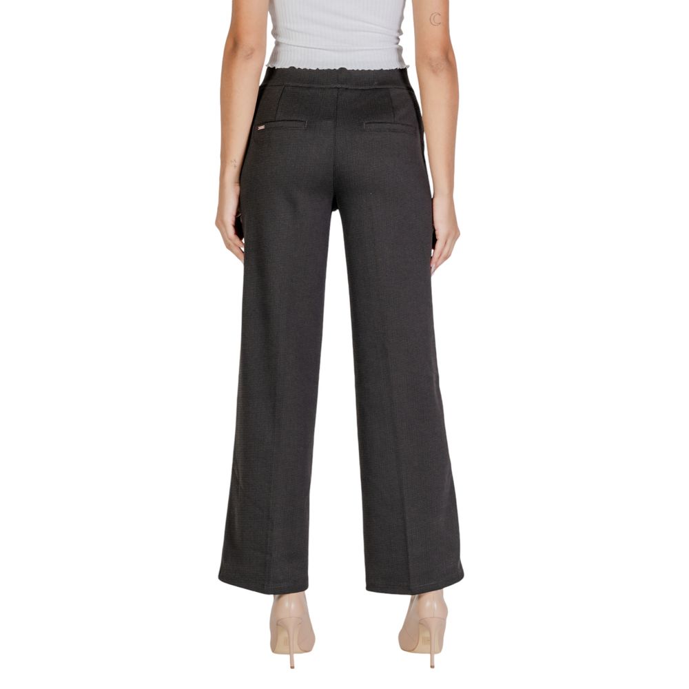 Street One Black Polyester Jeans & Pant Street One Dark Slate Gray