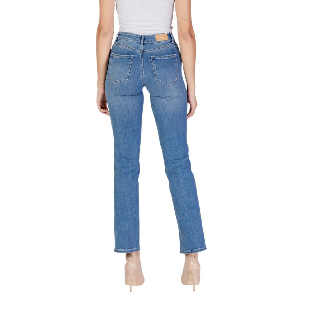 Vero Moda Light Blue Cotton Jeans & Pant Vero Moda Slate Gray