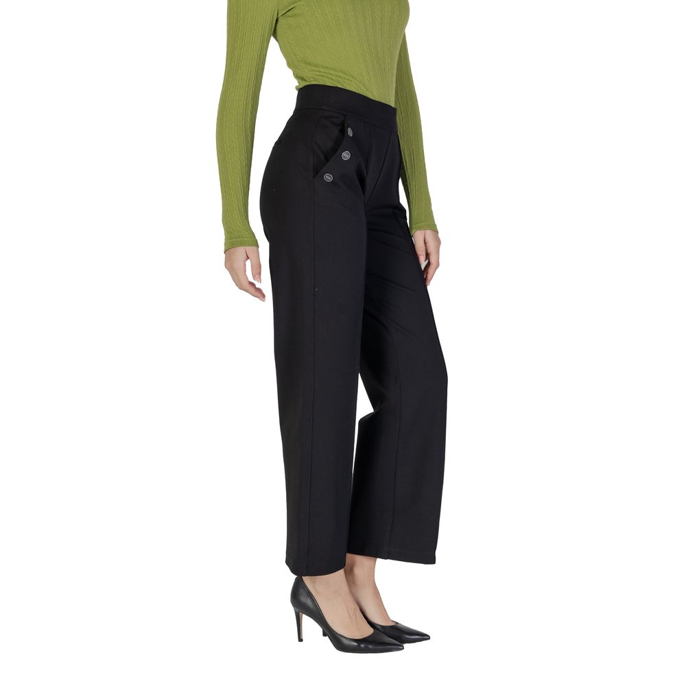 Street One Black Viscose Jeans & Pant Street One Black