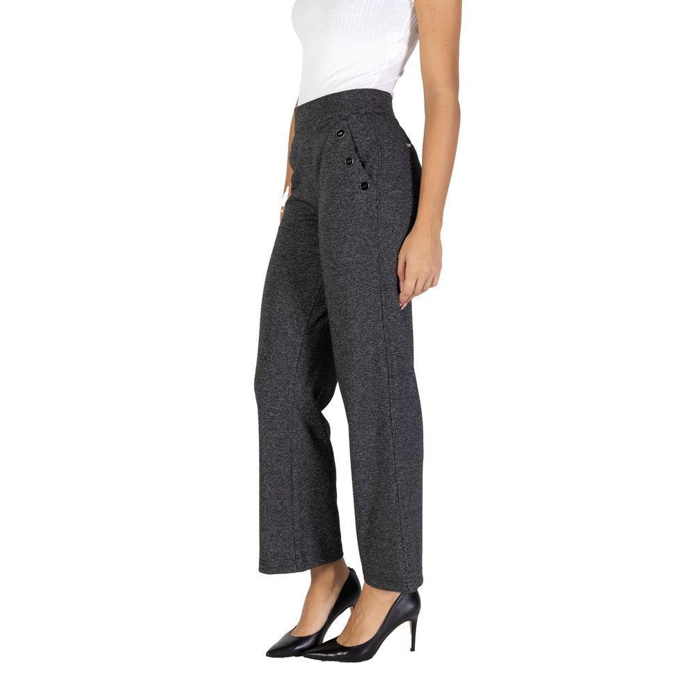 Street One Black Polyester Jeans & Pant Street One Dark Slate Gray