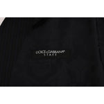 Dolce & Gabbana Black STAFF Wool Striped Vest SIG60358-1