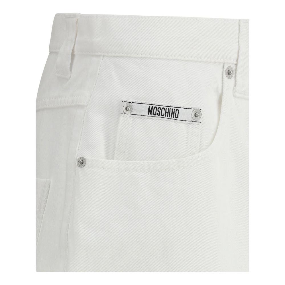 Moschino Denim Baggy Shorts Moschino Light Gray