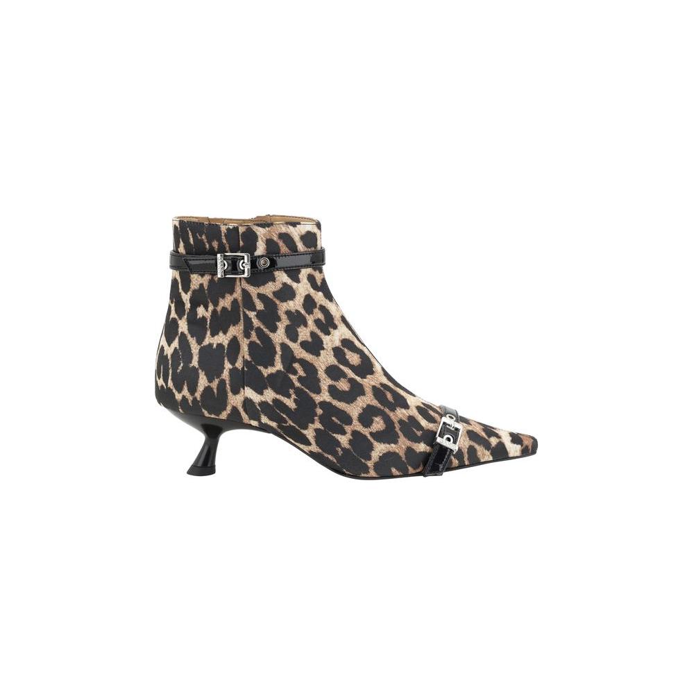 Ganni Eyelets Ankle Boots Ganni Dark Slate Gray