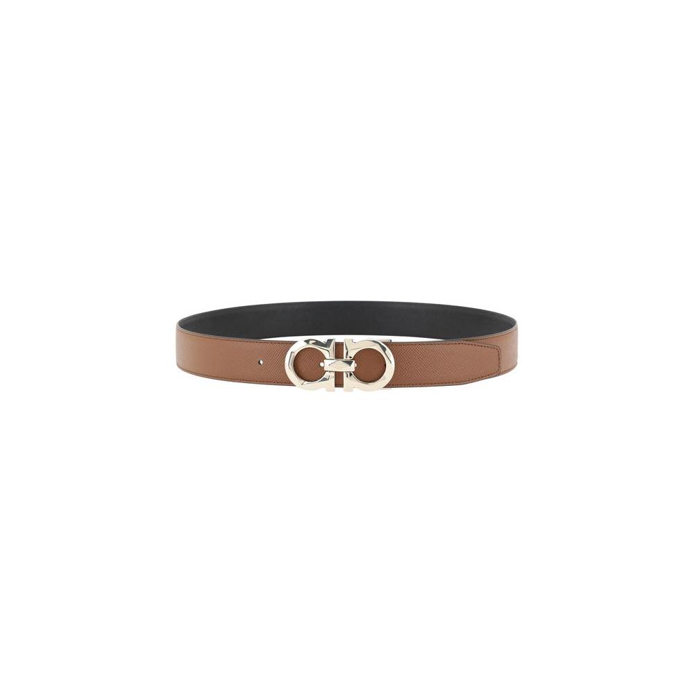 Ferragamo Gancini reversible Belt Ferragamo Dark Olive Green