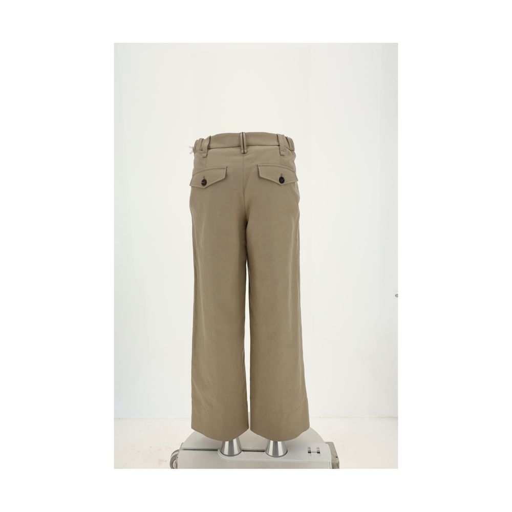 Brunello Cucinelli Cotton Pants Brunello Cucinelli Dim Gray
