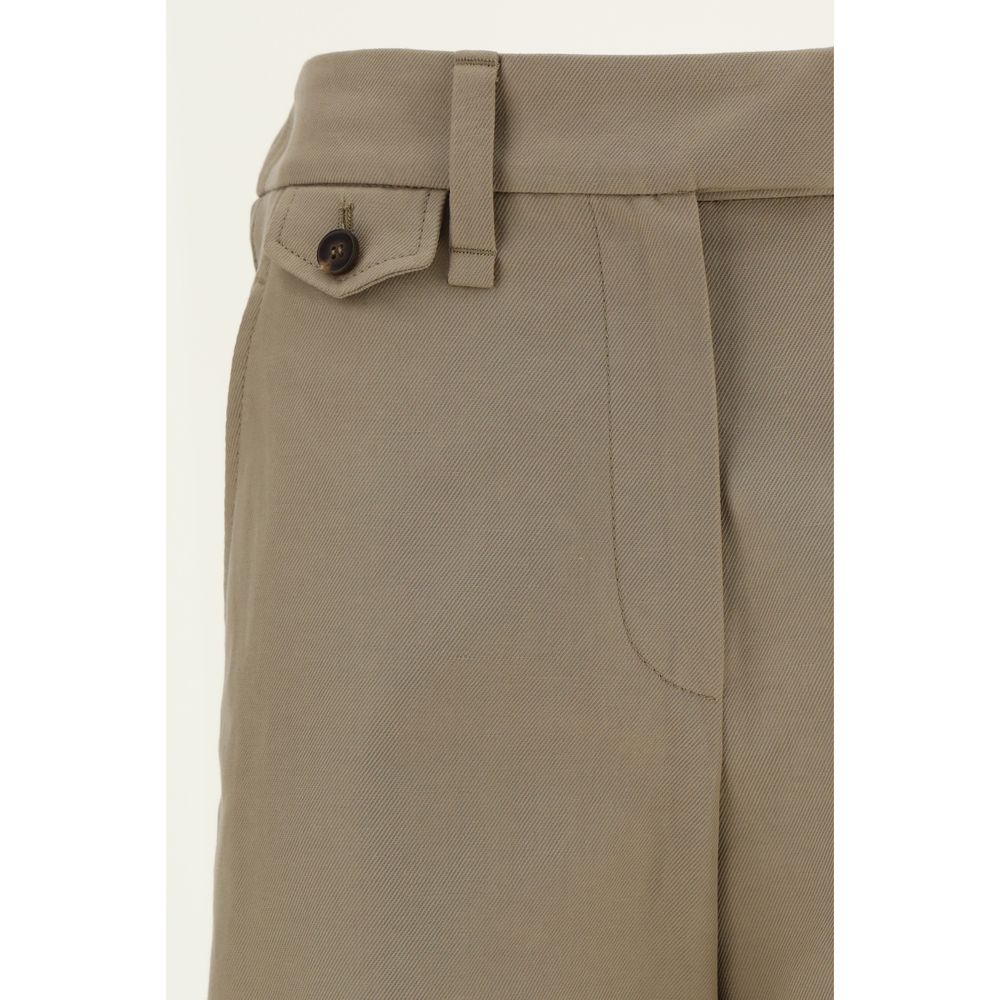 Brunello Cucinelli Cotton Pants Brunello Cucinelli Dim Gray